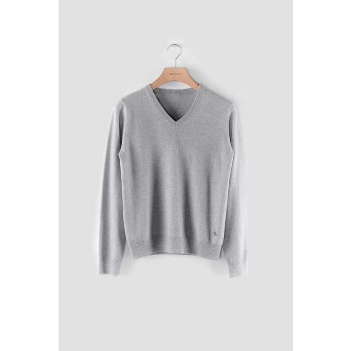 V Neck Sweater, Lemuse Clothing, Minimalist Sweater, Wool Sweater
