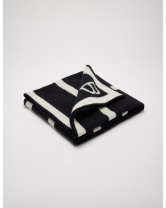 B-logo cashmere throw, wool throw, cashmere throw