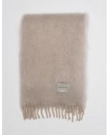 Aurora kid mohair throw, 115x180cm, dark taupe