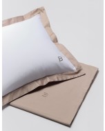 Castelle pillow case w/ trim, 50x60cm, smoke